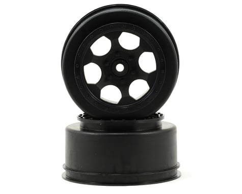 DE Racing 12mm Hex "Trinidad" Short Course Wheels (Black) (2) (XXX-SCT/SCB Rear)