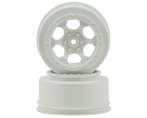 DE Racing 12mm Hex "Trinidad" Short Course Wheels (White) (2) (XXX-SCT/SCB Rear)