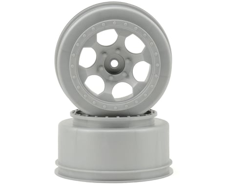 DE Racing 12mm Hex "Trinidad" Short Course Wheels (Silver) (2) (SC6/Slash/Blitz)