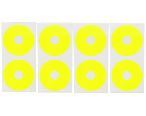 DE Racing 1/10 Buggy Wheel Sticker Disk (Fluorescent Yellow) (8)