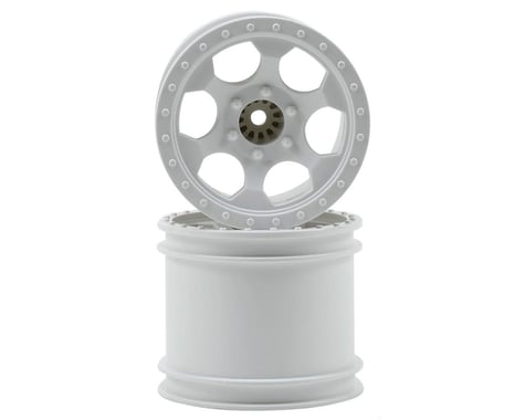 DE Racing 12mm Hex "Trinidad" 2.2" 1/10 Stadium Truck Wheel (2) (T4) (White)
