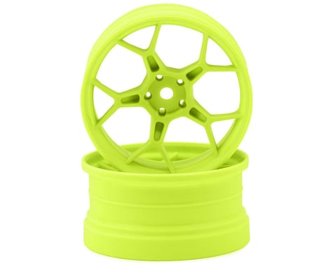 DS Racing Feathery 5Y Drift Wheels (Flu Lime 2K Flu Green) (2)