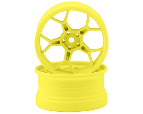 DS Racing Feathery 5Y Drift Wheels (Flu Yellow 2K Flu Green) (2)