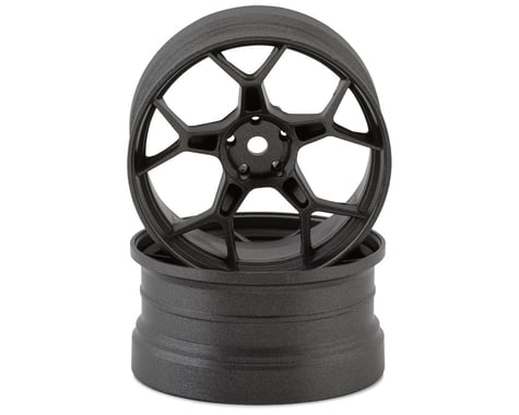 DS Racing Feathery 5Y Drift Wheels (Gunmetal) (2) (8mm Offset) w/12mm Hex