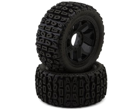 DuraTrax Brutus 5.7" Pre-Mounted Tires (Black) (2) w/Ripper Wheels &