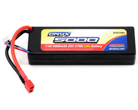 DuraTrax Onyx 2S Hard Case LiPo 25C Battery Pack w/Deans (7.4V/5000mAh)