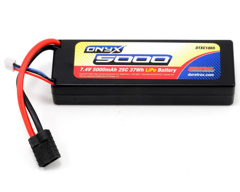DuraTrax Onyx 2S Hard Case  LiPo 25C Battery Pack w/TRA (7.4V/5000mAh)