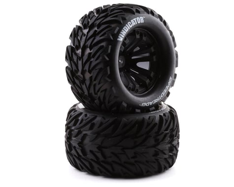 DuraTrax SpeedTreads Vindicator Pre-Mounted 3.0" Stadium Truck Tires (Black) (2)