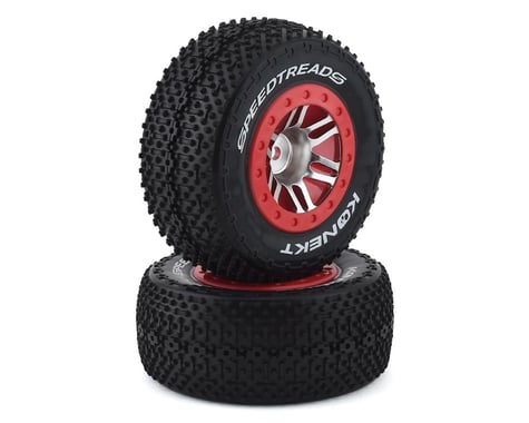 DuraTrax Speed Treads Konekt Pre-Mounted Rear Short Course Tire Set (2)
