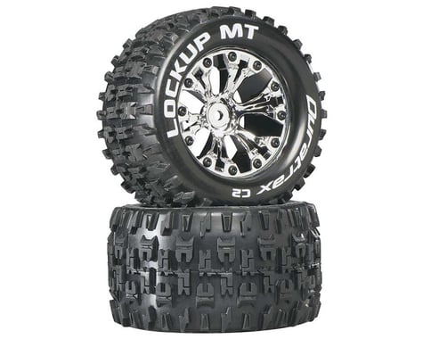 DuraTrax Lockup MT 2.8" 2WD Mounted Rear C2 Tires (Chrome) (2)