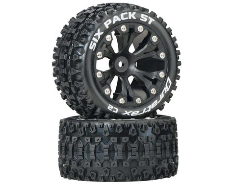 DuraTrax Sixpack ST 2.8" 2WD Rear Mounted Truck Tires (Black) (2)