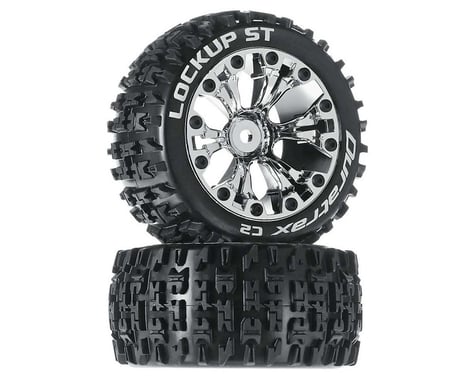 DuraTrax Lockup ST 2.8" 2WD Mounted Rear Tires, Chrome (2)