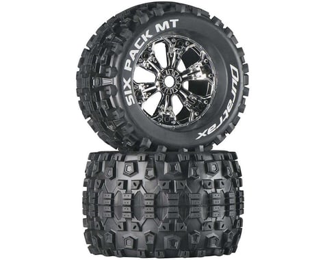 DuraTrax Six-Pack MT 3.8" Pre-Mounted Tires (Chrome) (2)