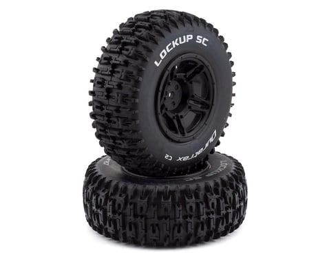 DuraTrax Lockup SC 1/10 Mounted Slash Rear Tire (Black) (2) (C2)