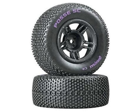 DuraTrax Posse SC C2 Mounted Tires, Front: Slash (2)