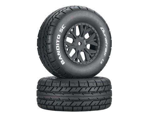DuraTrax Bandito 1/10 Pre-Mounted SC Tires (2) (C2) (SC10 4x4)
