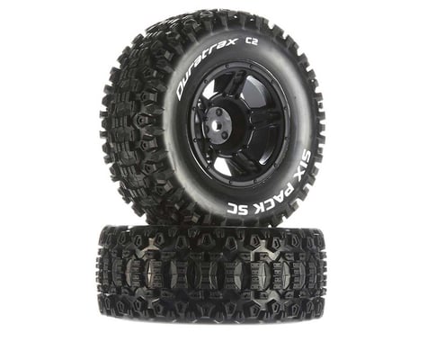 DuraTrax Six-Pack SC C2 Mounted Tires (2) (Traxxas Slash Front)