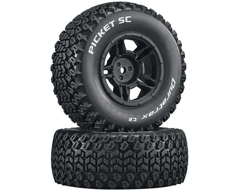 DuraTrax Picket SC C2 Mounted Tires: Slash 4x4 Blitz Front Rear (2)