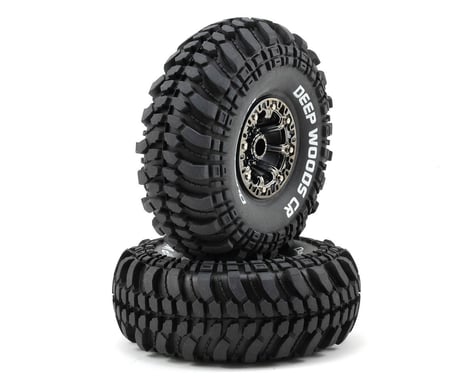 DuraTrax Deep Woods CR 2.2" Pre-Mounted Crawler Tires (2) (Black Chrome) (C3 - Super Soft)