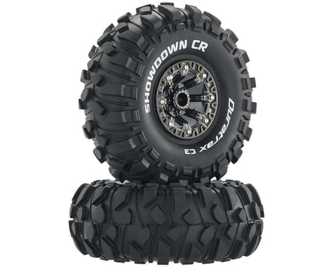 DuraTrax Showdown CR C3 Mntd 2.2" Crawler Tires, Chrome (2)