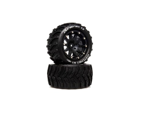 DuraTrax Hatchet MT Belted 2.8" 2WD Rear Truck Tires (Black) (2) (0 Offset)