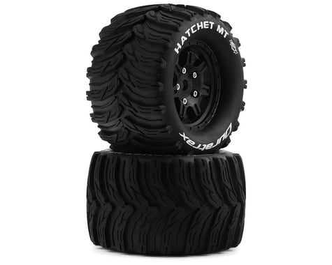 DuraTrax Hatchet MT Belted 3.8" Pre-Mounted Truck Tires w/17mm Hex (Black) (2)