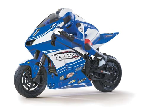 DuraTrax DXR500 1/5 Brushless Motorcycle RTR w/2.4GHz Tactic Radio System (Blue)