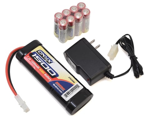 DuraTrax Power Kit w/1500mAh 7.2V NiMH, Wall Charger & 8 AA Batteries