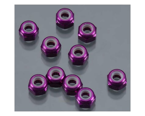 DuraTrax 3mm Aluminum Locknut (Purple) (10)