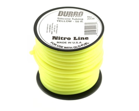 DuBro "Nitro Line" Silicone Fuel Tubing (Yellow) (50')