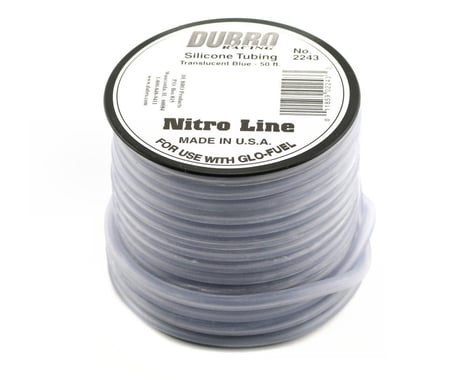 DuBro "Nitro Line" Silicone Fuel Tubing (Blue) (50')