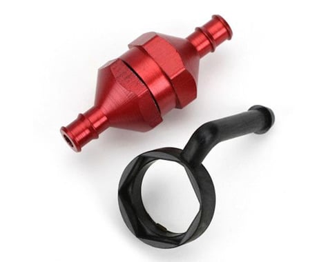 DuBro In-Line Fuel Filter, Red Air/Car