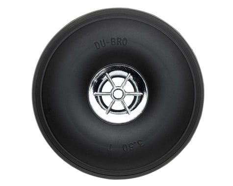 DuBro 3-1/2" Treaded Chrome Wheels (2)