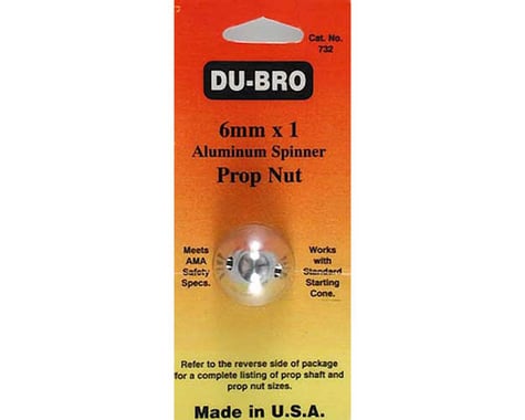DuBro Spinner Prop Nut,6mm
