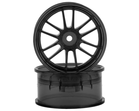 Mikuni Ultimate GL 6-Split Spoke Drift Wheels (Crystal Black) (2) (5mm Offset)
