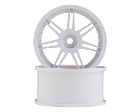 Mikuni Gnosis GS5 6-Split Spoke Drift Wheels (White) (2) (7mm Offset)