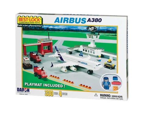 Daron Worldwide Trading 33021 Airbus A380 Airport Set w/4 Figures 330pcs