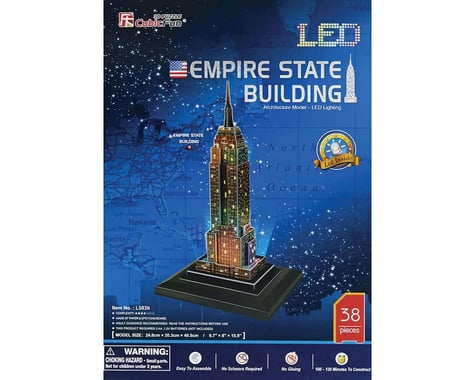 Daron Worldwide Trading 503H 3D LED Empire State Building 38pc Puzzle