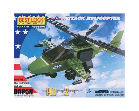 Daron Worldwide Trading Attack Helicopter w/2 Figures 140pcs