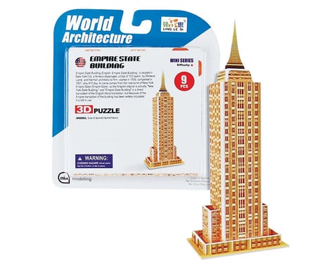 Daron Worldwide Trading CHC1314 Super Mini Empire State Building 3D Puzzle 9pcs