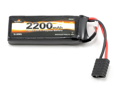 Dynamite 2S LiPo 25C Battery Pack (7.4V/2200mAh) (Traxxas 1/16)