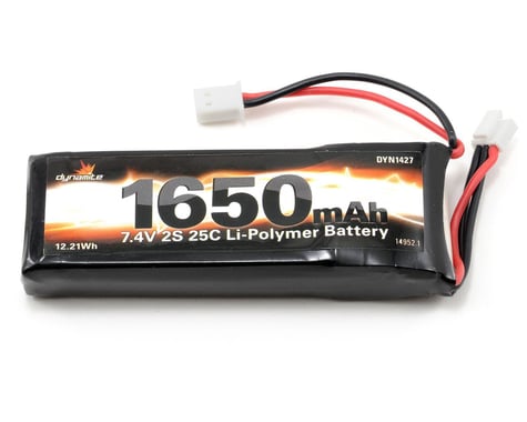 Dynamite 2S LiPo 25C Battery Pack (7.4V/1650mAh)