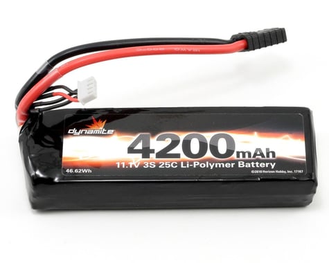 Dynamite 3S Hard Case 25C Li-Poly Battery Pack w/Traxxas Connector (11.1V/4200mAh)