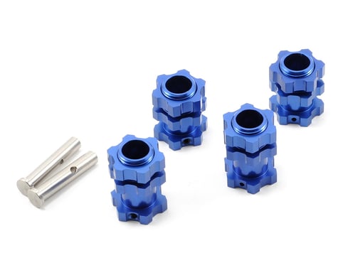 Dynamite Aluminum 17mm Wheel Adapter Set (Blue) (4) (Slash)