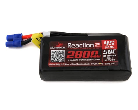 Dynamite Reaction 2.0 4S 50C LiPo Battery w/EC5 (14.8V/2800mAh)