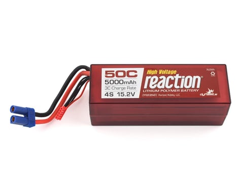 Dynamite Reaction HV 4S 50C Hard Case LiPo Battery w/EC5 (15.2V/5000mAh)