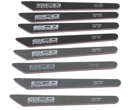 EcoPower Sanding Sticks Set (8) (100/180/240/400/600/1000/1500/2000 Grit)