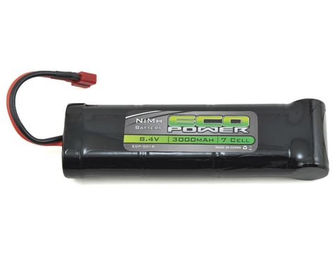 EcoPower 7-Cell NiMH Stick Pack Battery w/T-Style Connector (8.4V/3000mAh)