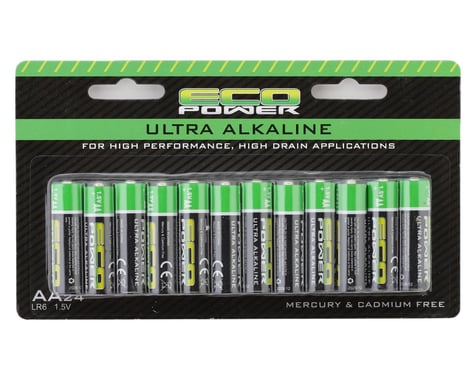 EcoPower Ultra Alkaline AA Batteries (24) (Mercury & Cadmium Free)