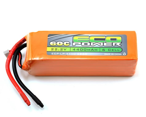 EcoPower "Electron" 6S LiPo 60C Battery Pack (22.2V/4400mAh)